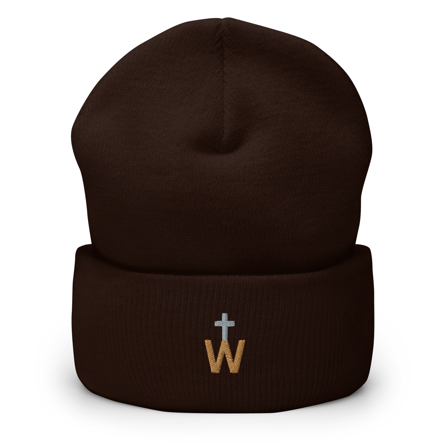 WesternCross Embroidered Cuffed Beanie
