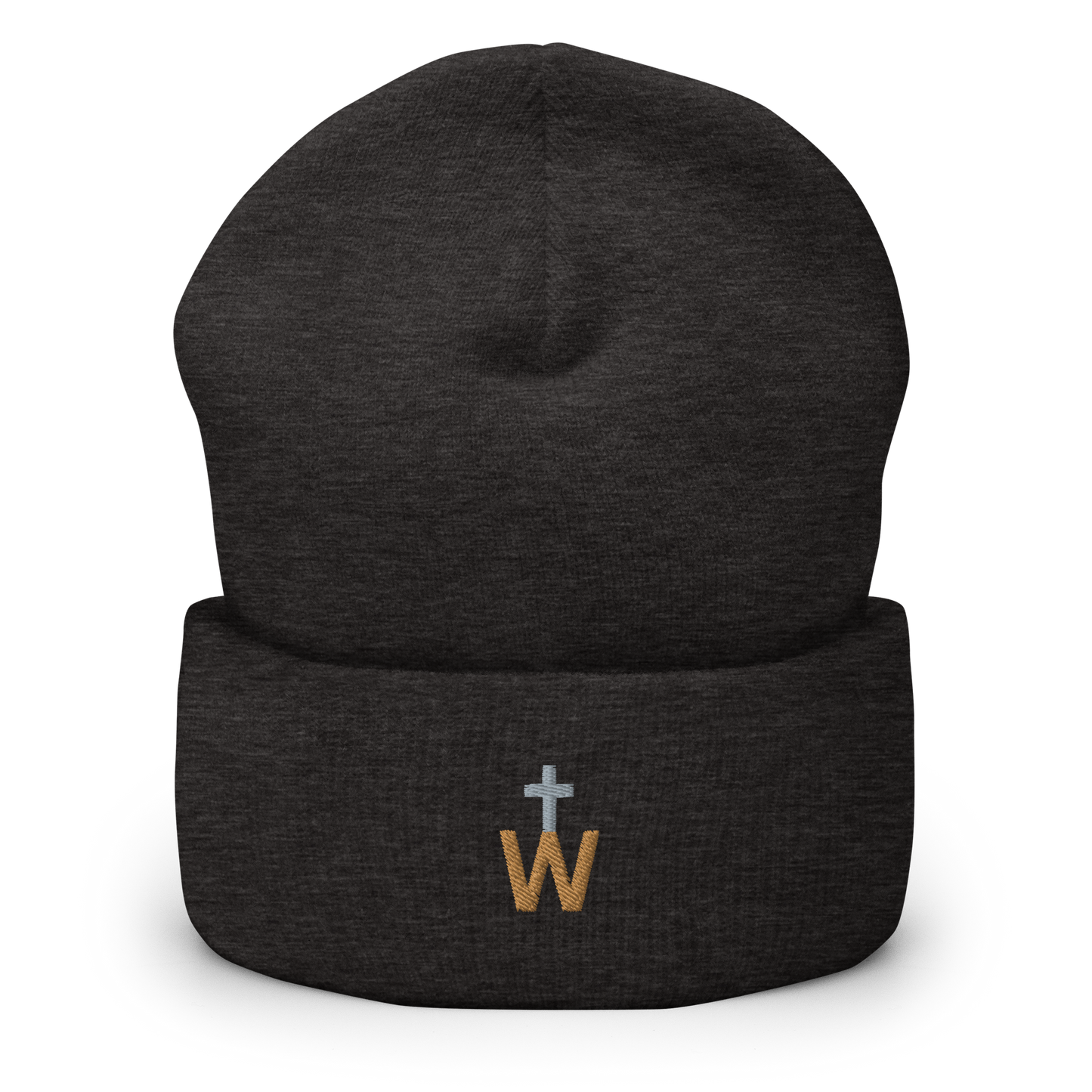 WesternCross Embroidered Cuffed Beanie