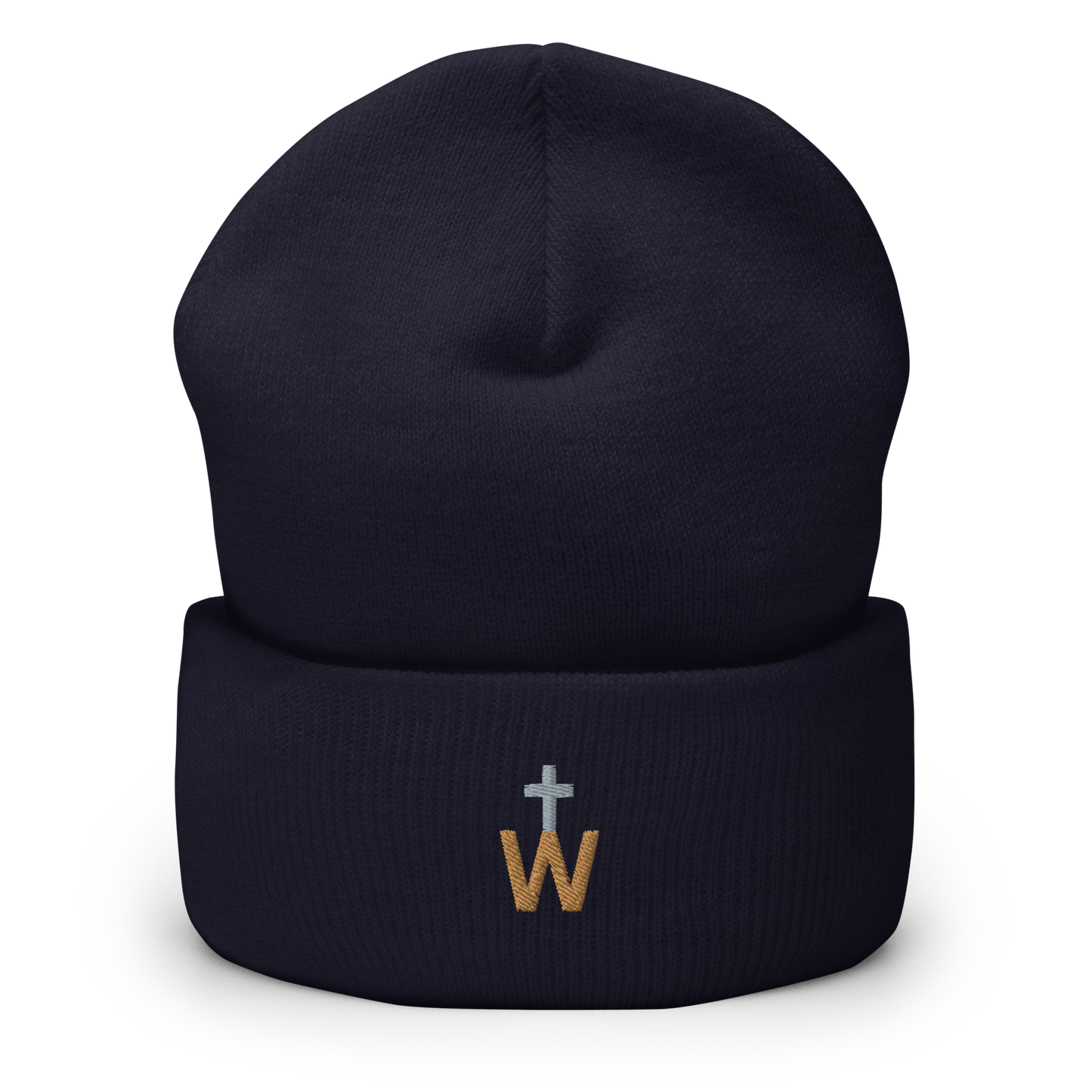WesternCross Embroidered Cuffed Beanie