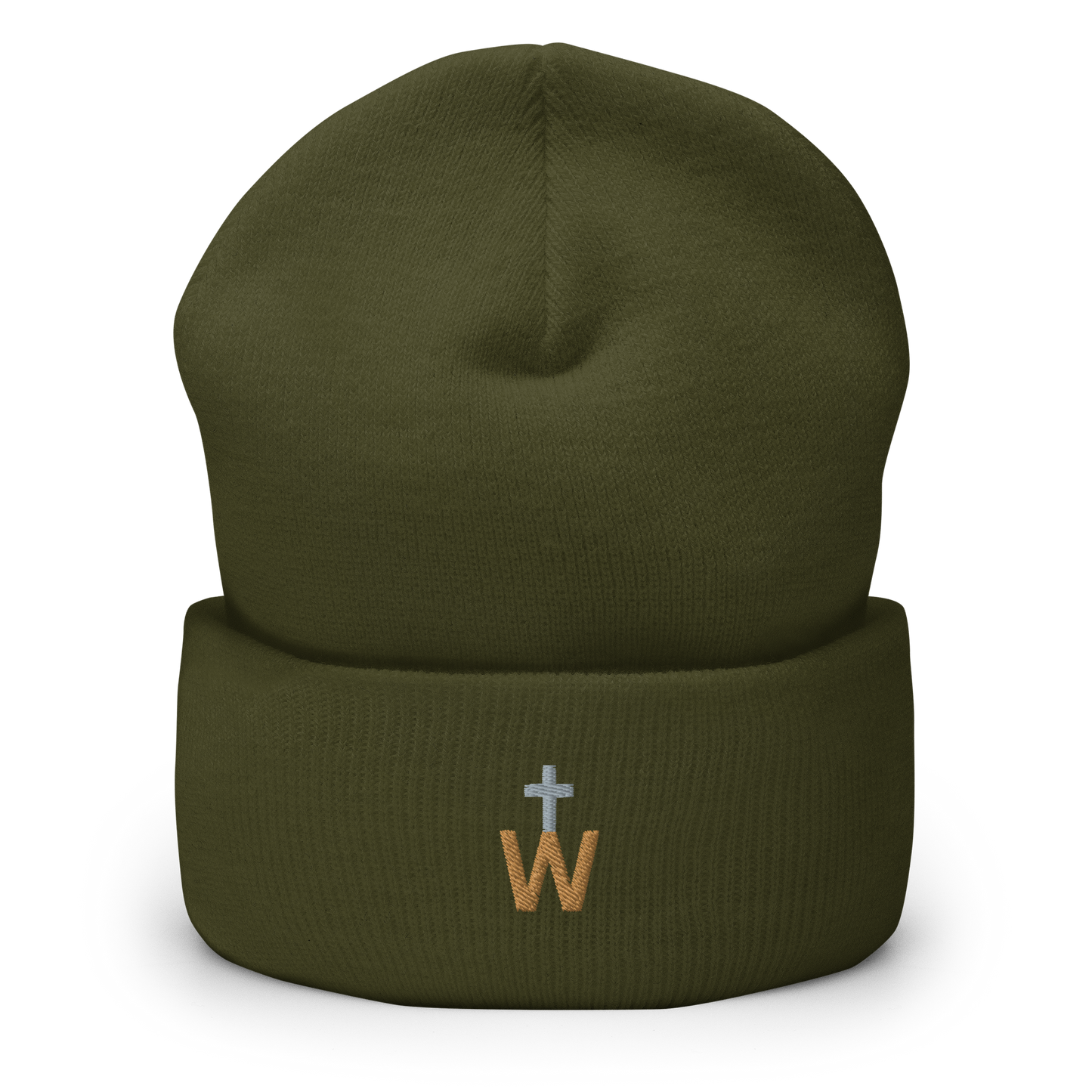 WesternCross Embroidered Cuffed Beanie