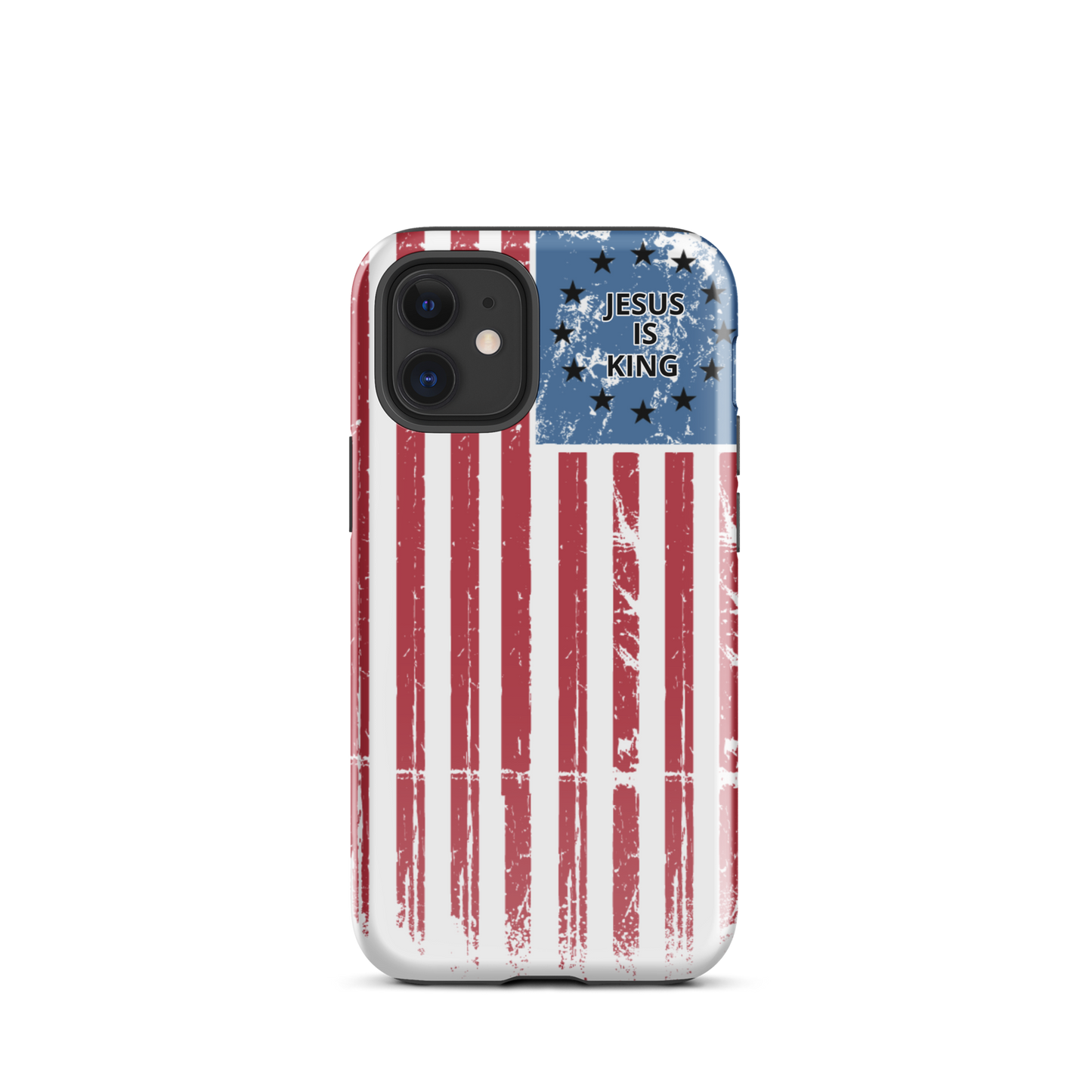 American Flag Jesus is King iPhone Case