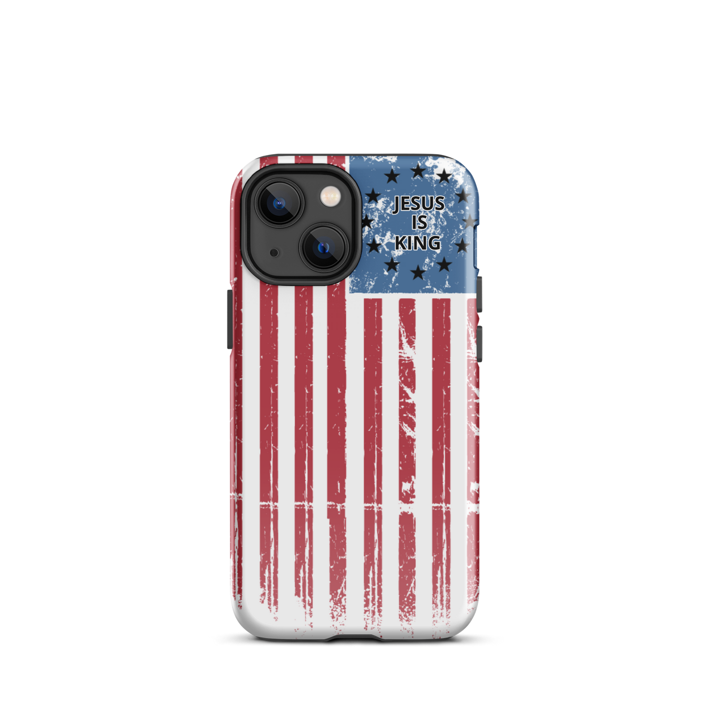 American Flag Jesus is King iPhone Case